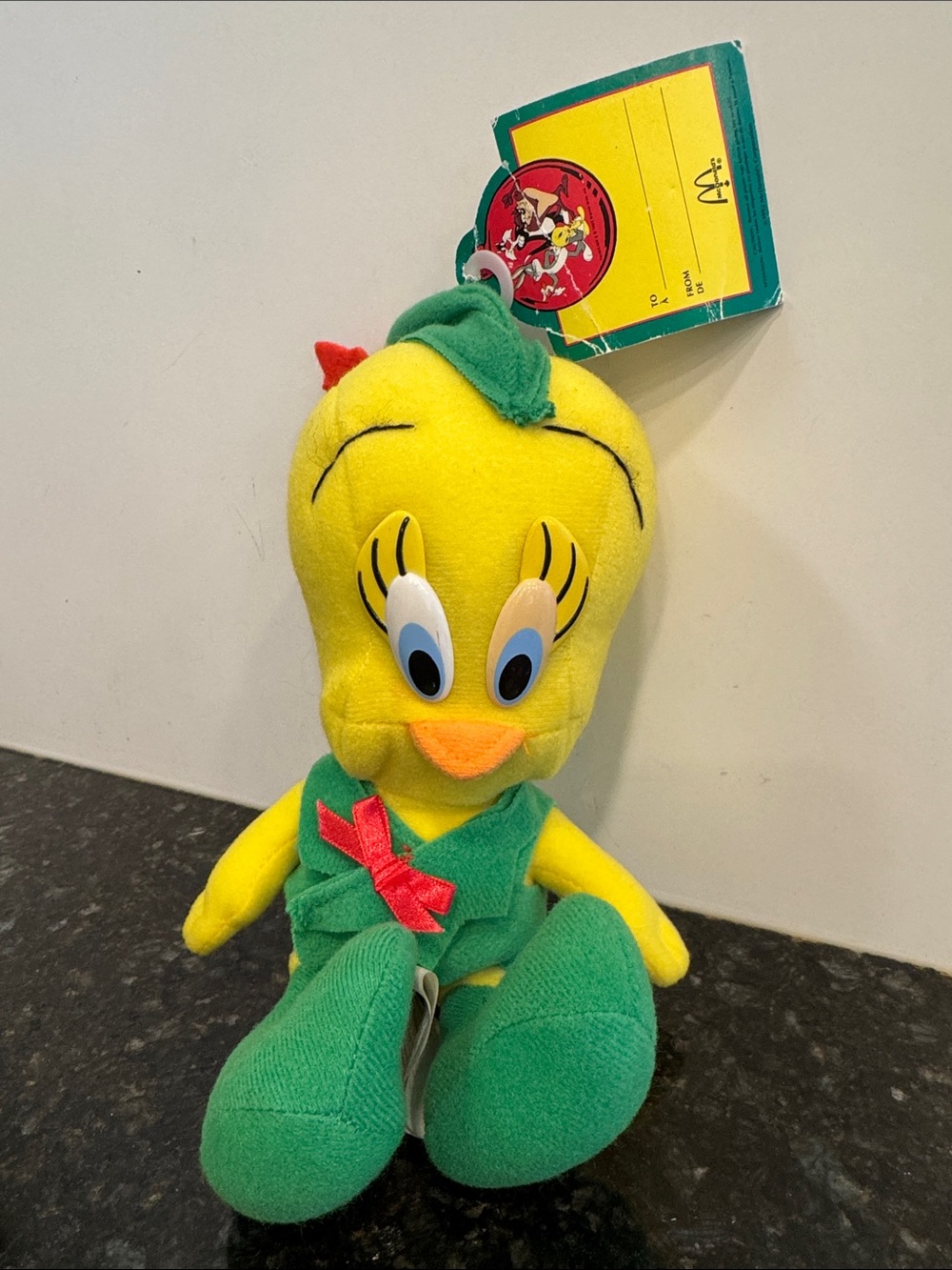 Warner Bros. Tweety Bird Plush in Yellow, Green & Red